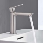 GROHE - Lineare Umyvadlová baterie s výpustí Push-Open, supersteel 23106DC1