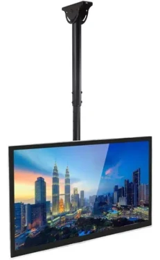 Techly teleskopický stropní držák pro TV 23-42" / Stropní držák pro TV / 50 kg / VESA / sklopný / otočný / černá (ICA-CPLB-922L)