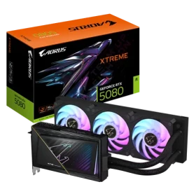 GIGABYTE AORUS GeForce RTX 5080 XTREME WATERFORCE 16GB / 2805MHz / 16GB GDDR7 / 256-bit / 1x HDMI + 3x DP / 850W (16) (GV-N5080AORUSX W-16GD)