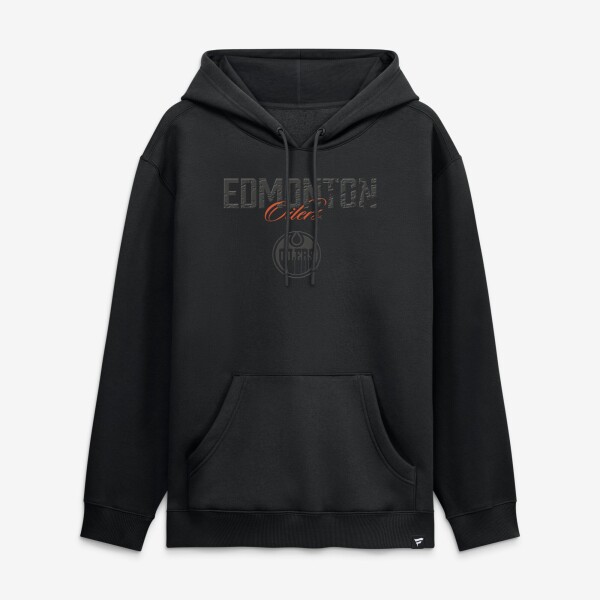 Fanatics Mikina Edmonton Oilers NHL Black Out Hoodie Velikost: M