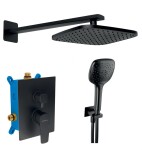 NOVASERVIS - Sprchová sada podomítková ECO, černá SADA58051R,5