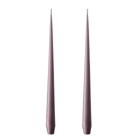Ester & erik Svíčka Taper 32 cm – 42 Muted Mauve – set 2 ks, fialová barva, vosk