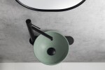 SAPHO - MINOR betonové umývátko na desku, Ø 26cm, zelená mat MR26023