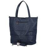 Nadčasová velká dámská koženková kabelka Laurencie, tmavě modrá