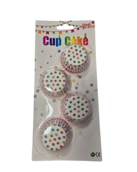 Dortisimo Mini košíčky na muffiny Barevné puntíky (100 ks)