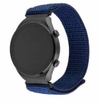 FIXED Nylonový řemínek Nylon Sporty Strap s Quick Release 22mm pro smartwatch tmavě modrý (FIXNST2-22MM-DBL)