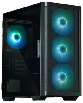 Zalman M4 černá / Mini Tower / mATX / temperované sklo / RGB / 2x USB 3.2 Gen2 Type-A (M4 BLACK)