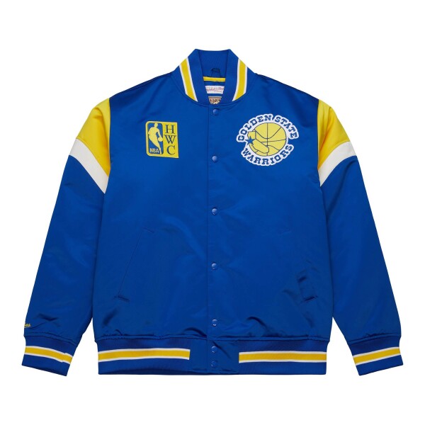 Mitchell & Ness Pánská bunda Golden State Warriors NBA Heavyweight Satin Velikost: 2XL