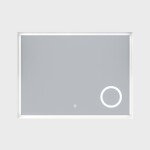 Erga Luna, LED zrcadlo 80x60cm s kosmetickým zrcadlem 3x zvětšení, 2185 lm, 6500K, přední/zadní osvětlení, ERG-V01-124-8060-00