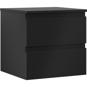 MEXEN/S - Orio koupelnová skříňka pod umyvadlo 50 cm s deskou, 2 zásuvky, černá mat 91A10-05047-2-BFFC71