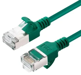 MicroConnect CAT6a U/FTP SLIM zelená / Patch kabel / 2 m / LSZH / RJ-45 (V-FTP6A02G-SLIM)