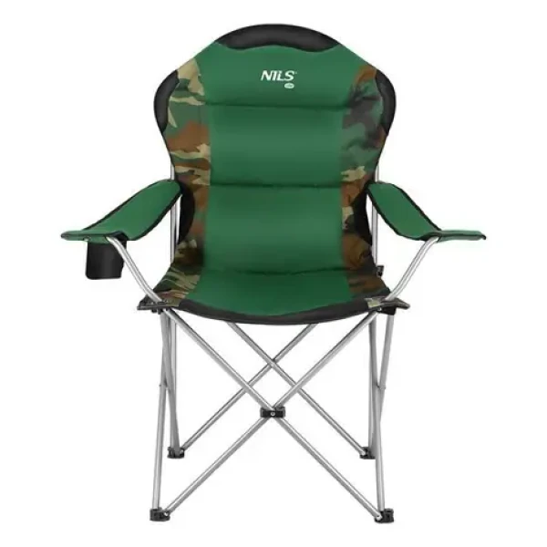 NILS Camp NC3080 camo / Skládací křeslo / Nosnost: 130 kg (5907695520064)
