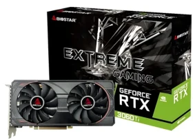 Biostar GeForce RTX 3060 Ti 8GB / Grafická karta / 1665 MHz / 8GB GDDR6 / 256-bit / 1x HDMI + 3x DP / (8) (VN3606TM82)
