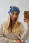 Milano fleecová čepice K203 denim melange+jeans UNI