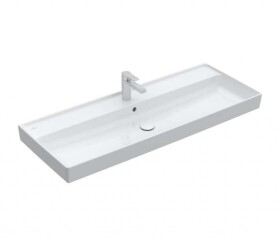 VILLEROY & BOCH - Collaro Umyvadlo nábytkové 120x47 cm, s přepadem, otvor pro baterii, CeramicPlus, alpská bílá 4A33C5R1