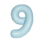 Balónek narozeniny číslo 9 světle modrý 86 cm Balónek narozeniny číslo 9 světle modrý 86 cm