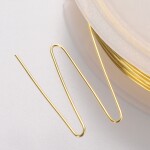 Měděný modelovací drát - Ø 0,5 mm - zlatý - 8 m - 1 ks
