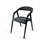 NábytekProNás Jídelní židle křesílko FRAME SOFT - černá (buk)