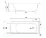 CERSANIT - VANA SMART 160X80, levá S301-119