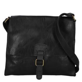 Trendy dámská koženková crossbody kabelka Mitta, černá