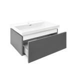 Koupelnová skříňka s umyvadlem SAT Feel 60x30x44,8 cm antracit mat SATFEEL60ANTU4 SATFEEL60ANTU4