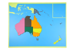 Moyo Montessori Moyo Montessori Puzzle - mapa Australie - bez rámečku
