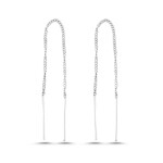 LUNICA Stříbrné řetízkové náušnice 0514