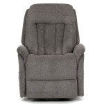 Polohovací křeslo, elektrické zabudované ovládání, šedá, látka, TV-Q8575 GREY2