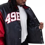 New Era Pánská bunda San Francisco 49ers NFL Satin Bomber Velikost: S