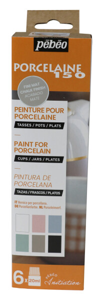 Pébéo Porcelaine 150 Sada III. 6 x 20 ml Chalk