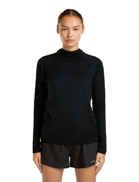 Dámská merino mikina ICEBREAKER Wmns 150 MerinoFine Ace LS Hoodie, Black velikost: S