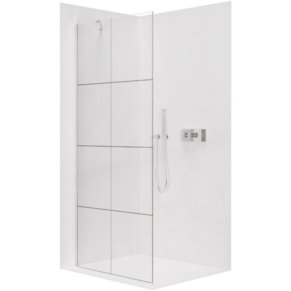 CERANO Sprchová zástěna Walk-in Onyx Y L/P - 8 mm - chrom, industriální sklo - 120x200 cm