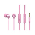 SWISSTEN Earbuds Dynamic YS-500 růžová / Sluchátka s mikrofonem / 3.5mm Jack / 1.2m (51107004)