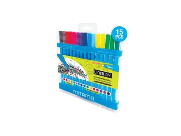 MITAMA Liner FluoBrillant s hrotem 0.4mm (15ks) (MT28293)