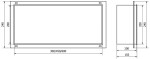 MEXEN - X-Wall-NR modul pro vestavbu do stěny 60x20, bílá 1921602010