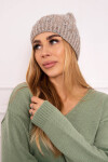 Fleecová čepice Melisa K241 beige+grey UNI