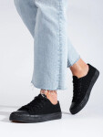 Krásné dámské černé tenisky XL03ALL.B - Fashion Boty 38