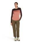 ICEBREAKER Wmns 125 Cool-Lite Sphere LS Tee CB, Cedar Wood/Bittersweet/Cb (vzorek) velikost: S