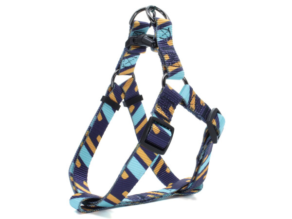 Pick III modro-žlutý postroj pro psa Obvod hrudníku: 39 - 62 cm