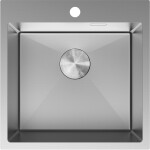 MEXEN - Solix ocelový dřez 1-bowl 500 x 500 mm, nerez 6407501000-01