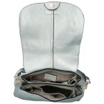 Trendy dámská koženková kabelka na rameno Coveri Grayson new, stříbrná