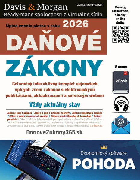 Daňové zákony 2026 SR XXL ProFi