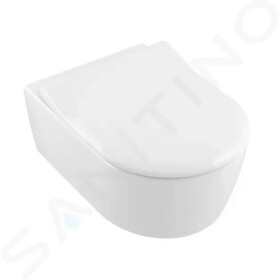 VILLEROY & BOCH - Avento Závěsné WC se sedátkem SoftClosing, DirectFlush, CeramicPlus, alpská bílá 5656RSR1