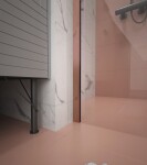 Erga Paris, stabilizační vzpěra pro sprchové zástěny o tloušťce skla 8mm, délka max. 100% 150cm, měděná matná, ERG-V02-PARIS-BAR-CO