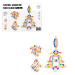 Mamido Flexibilní magnetická stavebnice Tube Block Pro Max 66 dílů