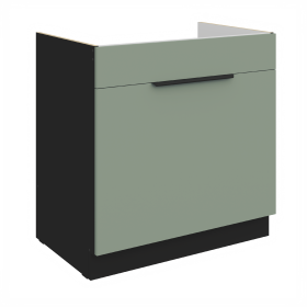 Spodní skříňka pod dřez Aria 80 ZL 1S BB - Premium Box Barva korpusu: Bílá, Barva dvířek: SA - Aquamarine AFM