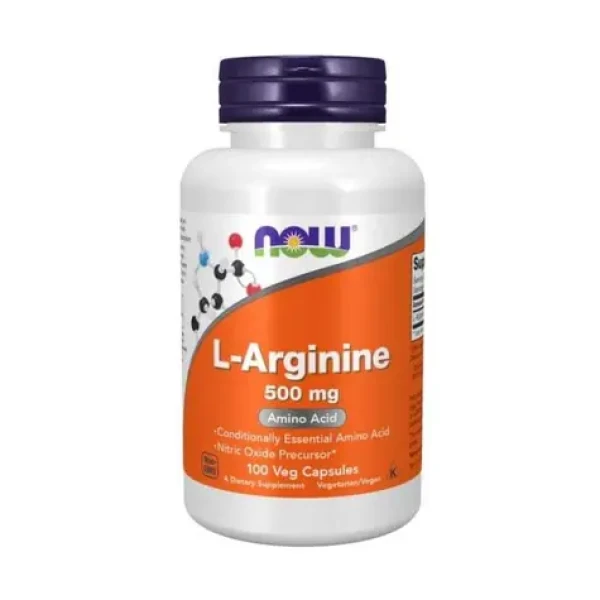 L-Arginin 500 mg - NOW Foods (100 kaps.) (47668-1-100caps)