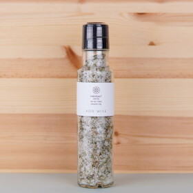 ADD:WISE Mořská sůl s bylinkami 270 g, čirá barva, sklo