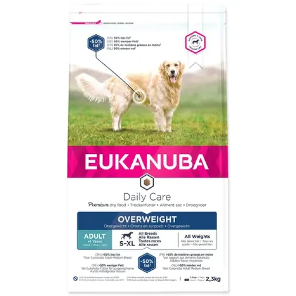 Eukanuba Daily Care Excess Weight 2.3kg / granule pro psy / nadváha (1743-370100)