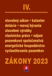 Zákony IV 2023 stavebné Zákony predpisy